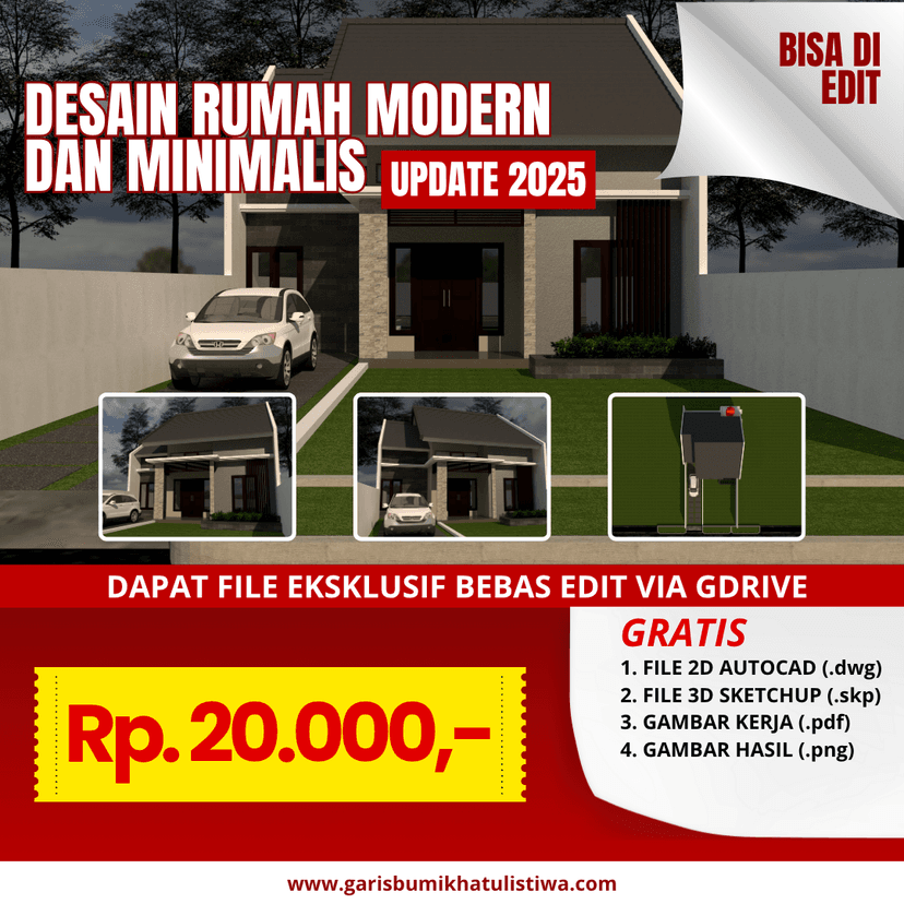DESAIN RUMAH 10X13 M (1LT)