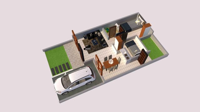 DESAIN RUMAH 6X12 M