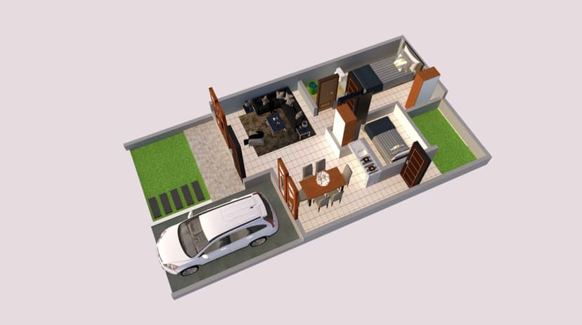 DESAIN RUMAH 6X12 M