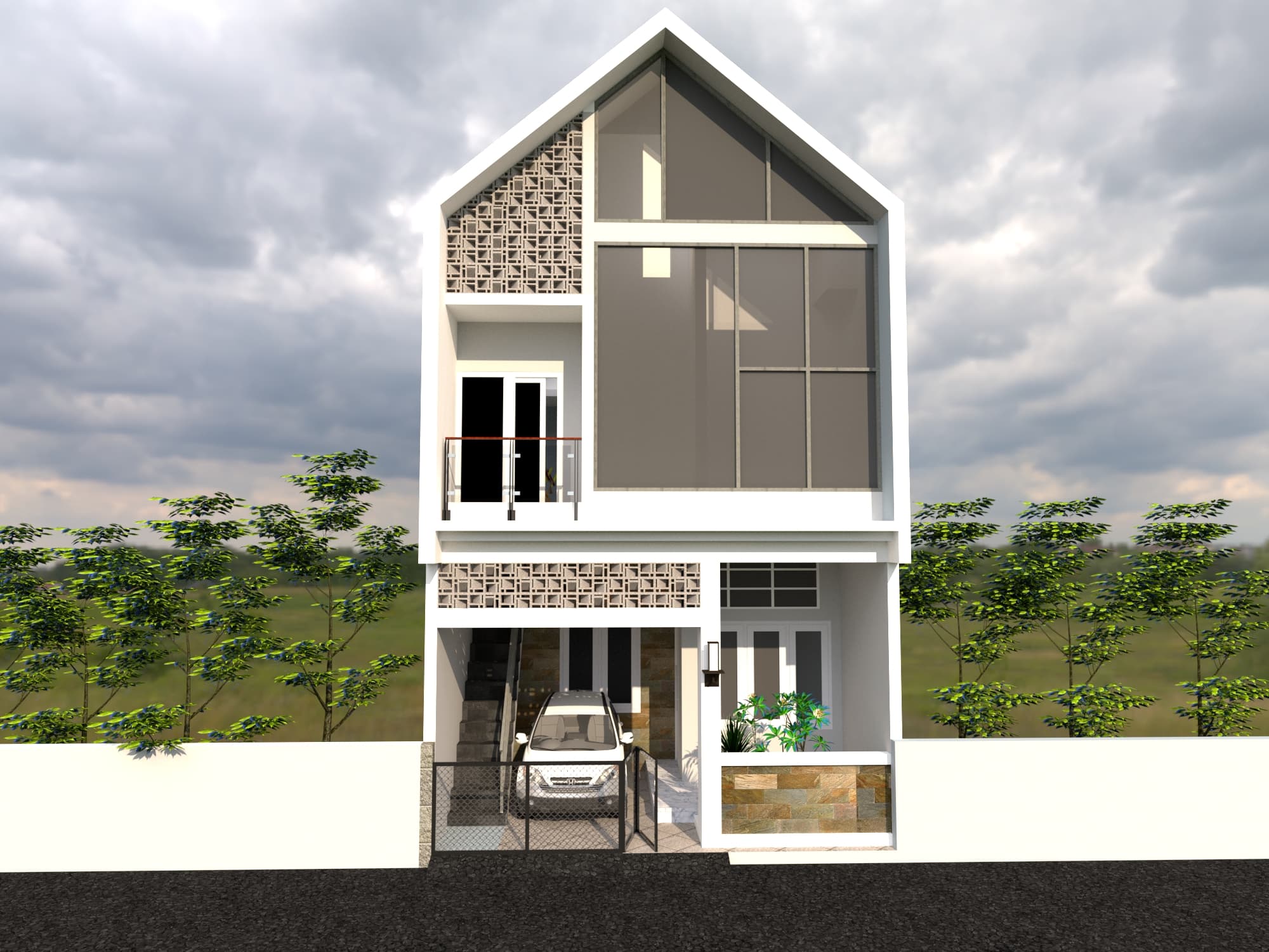 DESAIN RUMAH 6X10 M (2LT) (KOST)