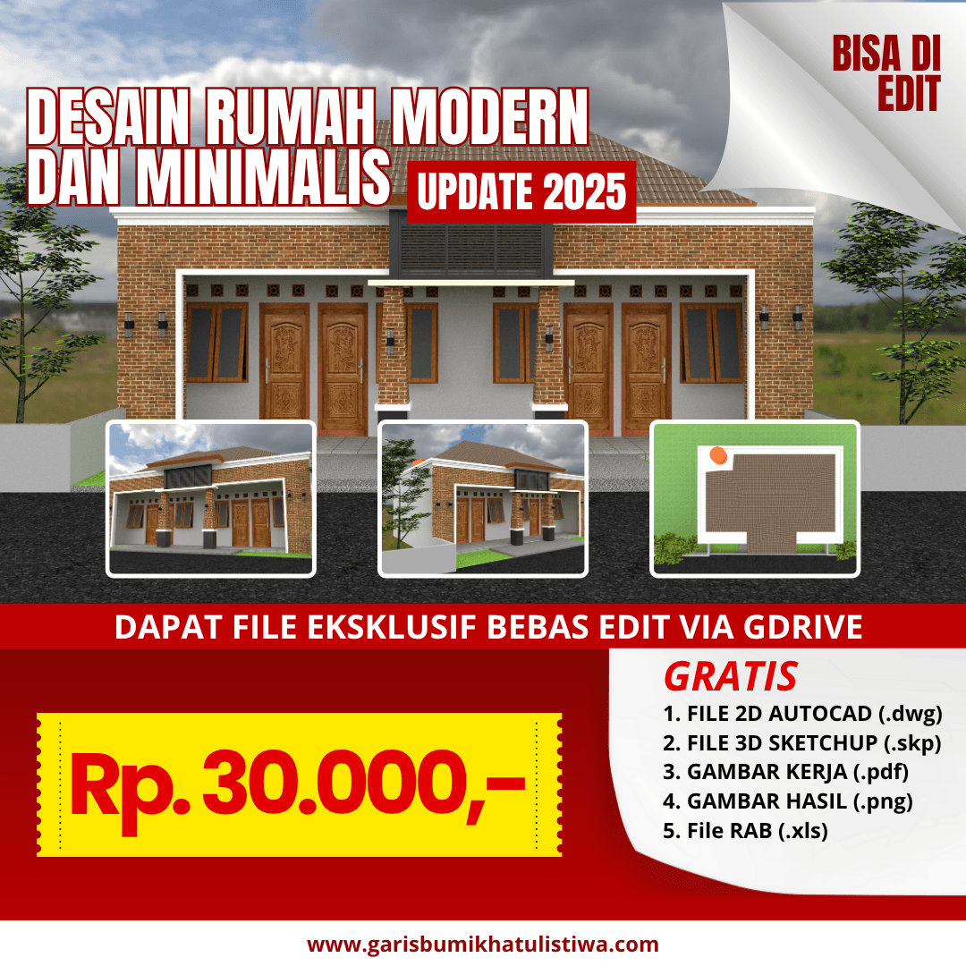 DESAIN RUMAH 12X10 M (KOST)