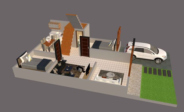 DESAIN RUMAH 7X13 M (2LT)