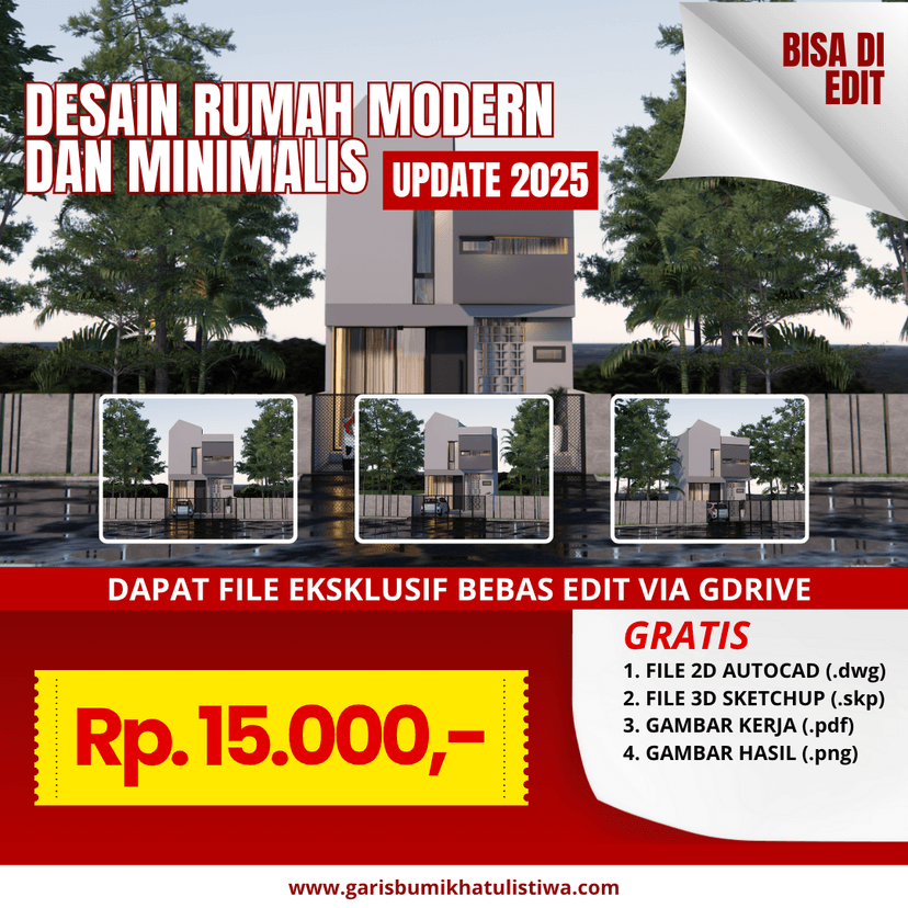 DESAIN RUMAH 10X6 M (2LT)