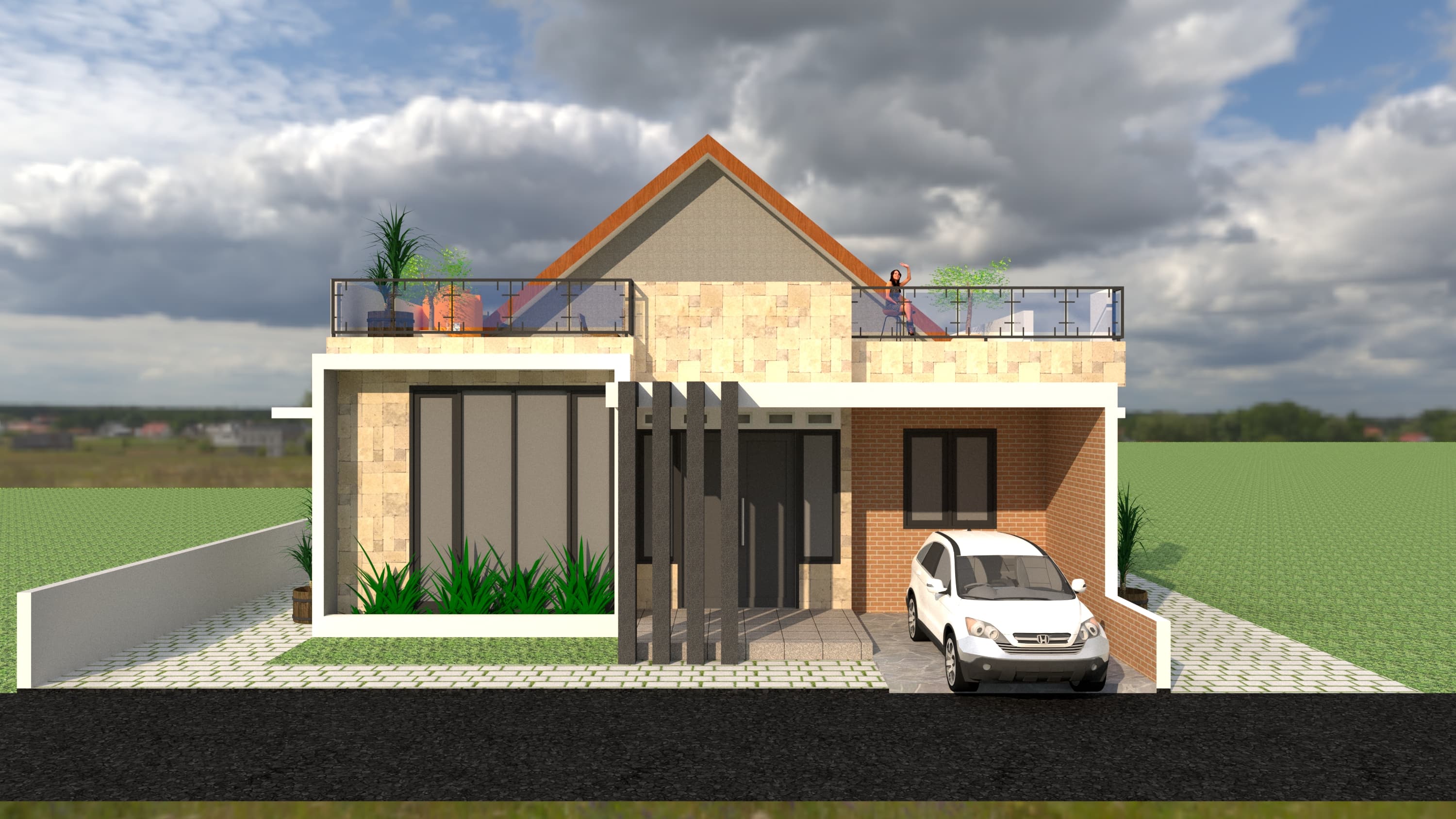 DESAIN RUMAH 10X13 M (1LT)