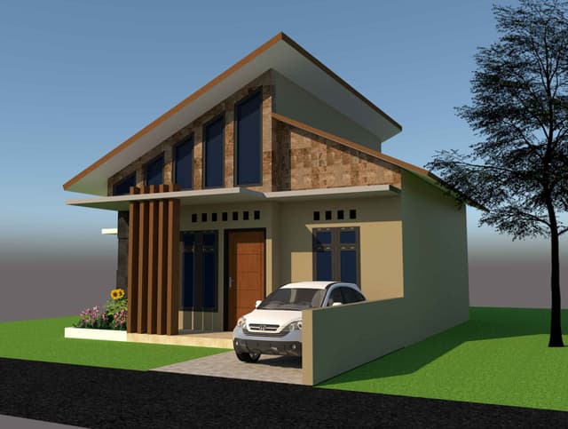 DESAIN RUMAH 8X8.5 M (1LT)
