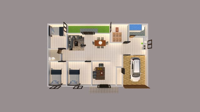 DESAIN RUMAH 16X10 M (1LT)