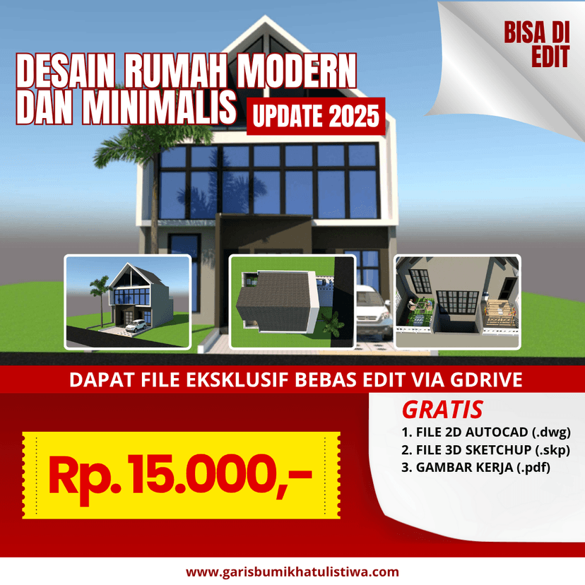 DESAIN RUMAH 9X15 M