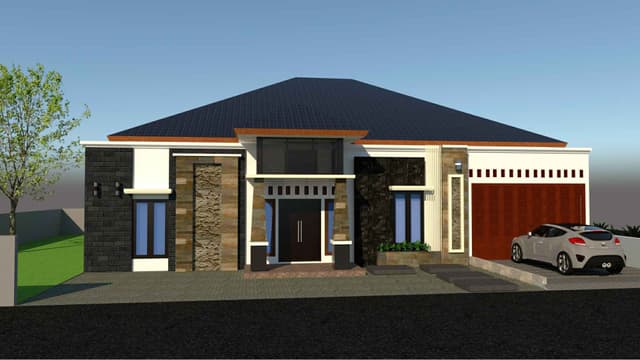 DESAIN RUMAH 18X14 M