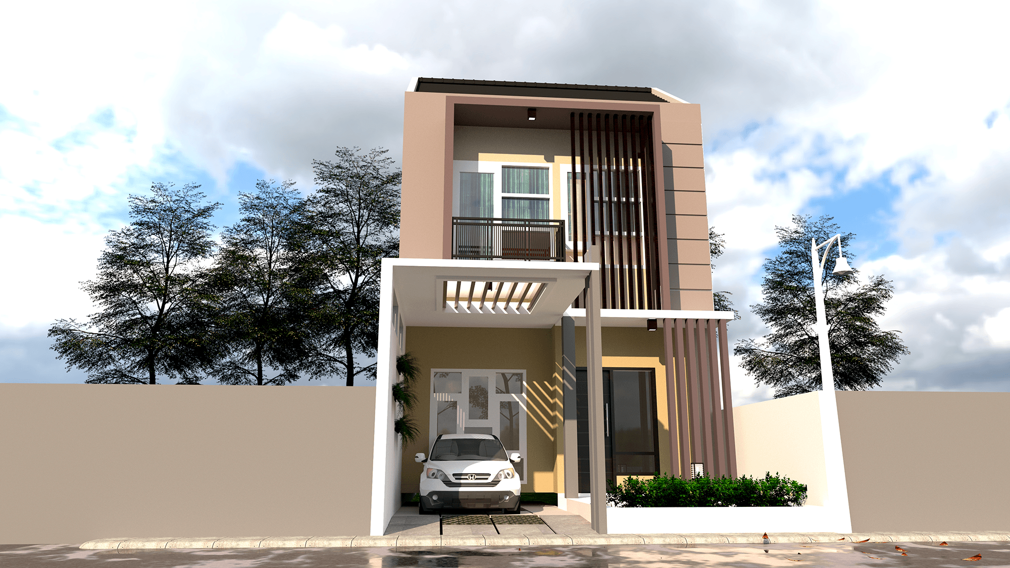 DESAIN RUMAH 6X15.4 M (2LT)