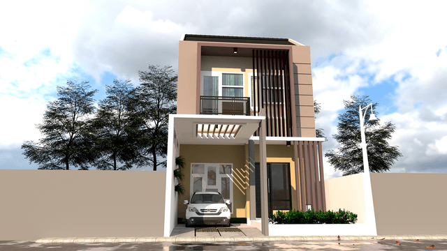 DESAIN RUMAH 6X15.4 M (2LT)