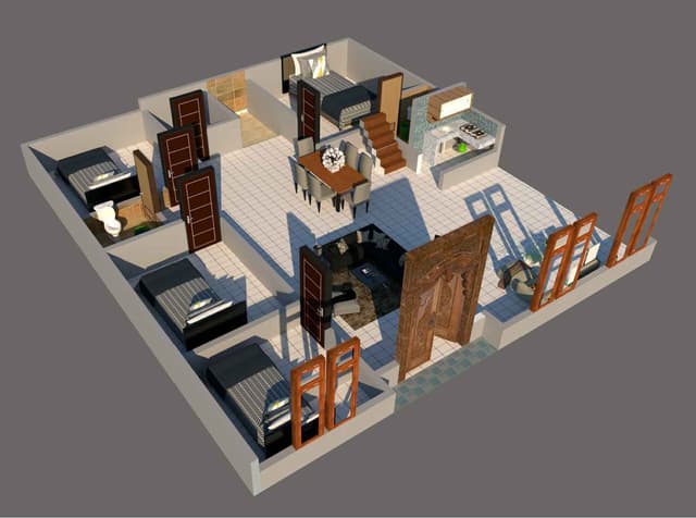 DESAIN RUMAH 11X12 M