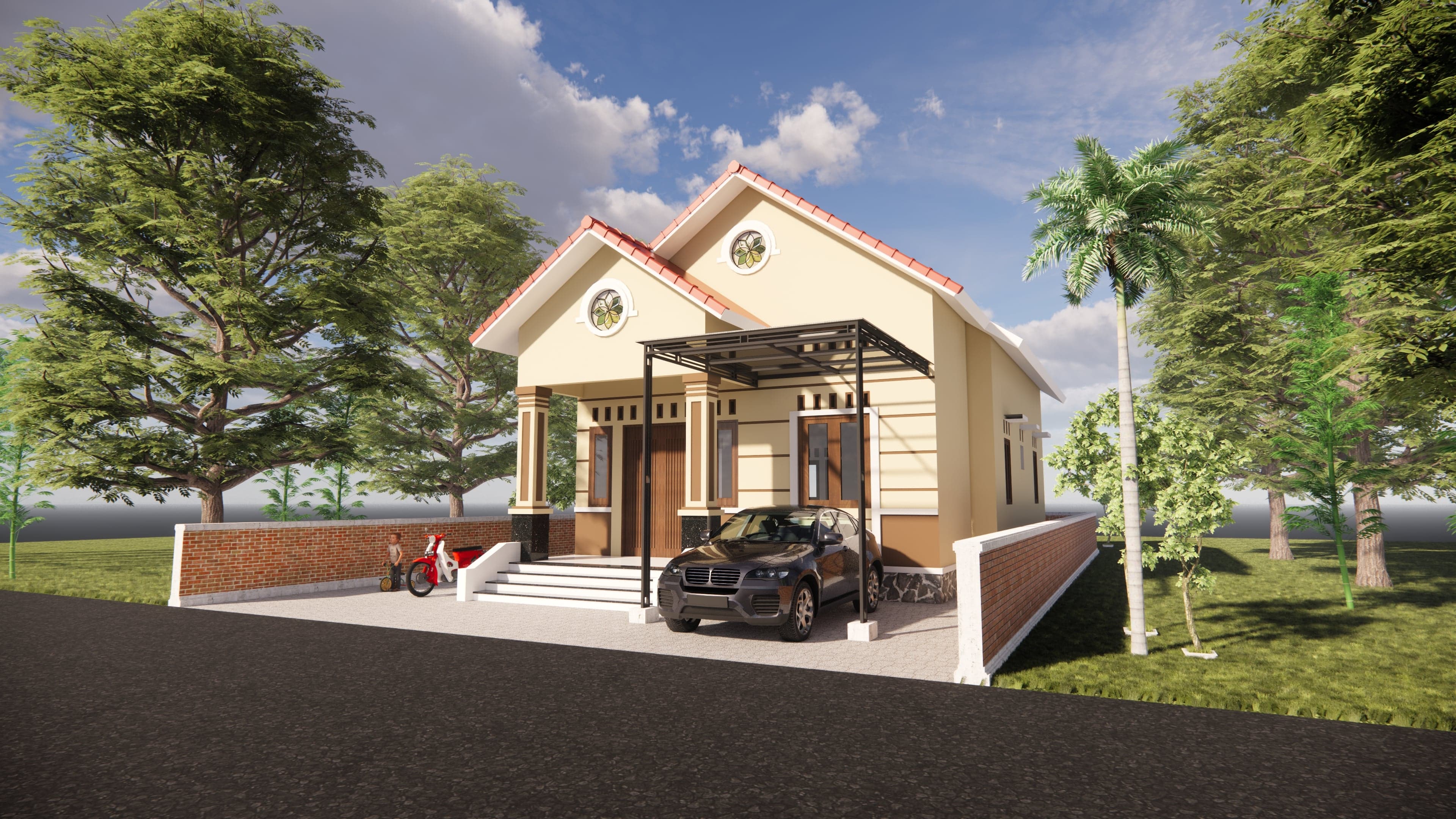 DESAIN RUMAH 8X15 M (1LT)