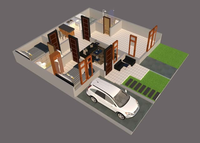 DESAIN RUMAH 10X12 M (1LT)
