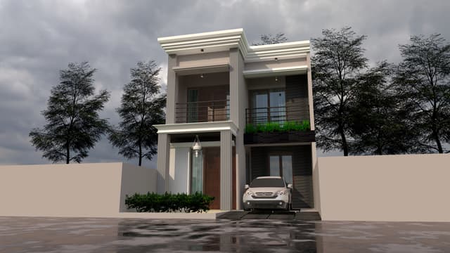 DESAIN RUMAH 6X12 M (2LT)